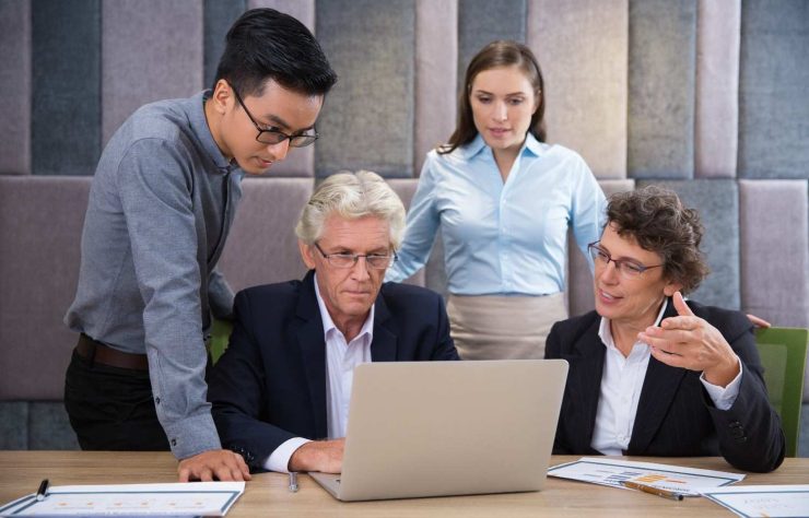 Department leaders discussing