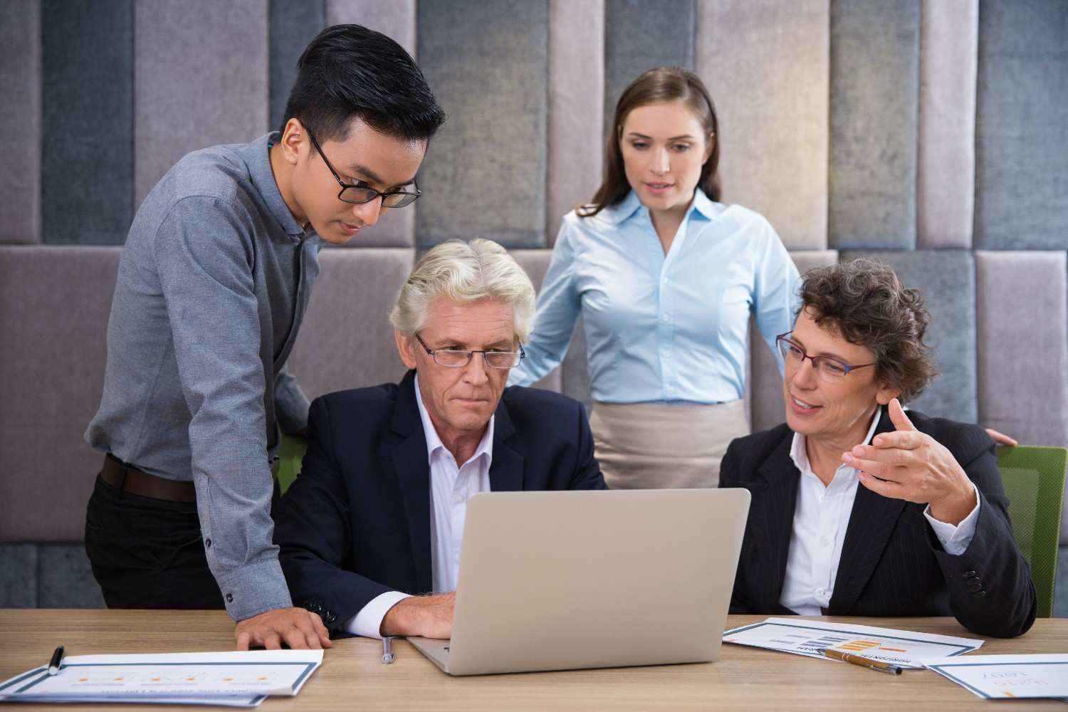 Department leaders discussing